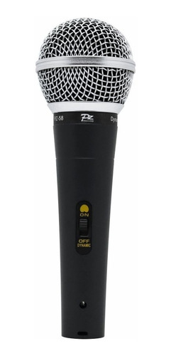 Microfones Profissionais Dinâmico Pz Pro Sm58 + Cabo E Case