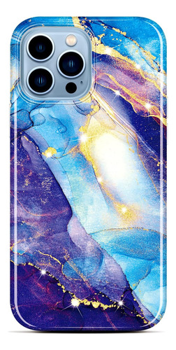 Funda Baisrke Para iPhone 12/12 Pro Blue Glitter