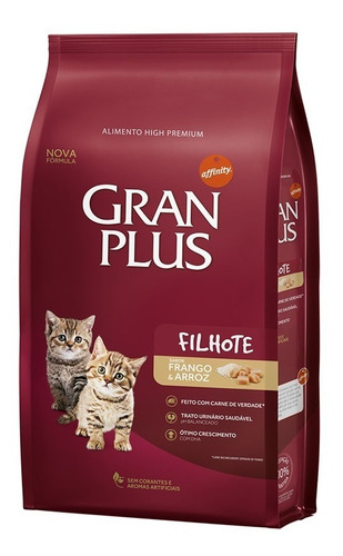 Gran Plus Gatos Filhotes Frango 3kg