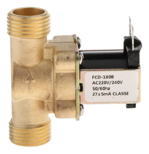 2 Válvula Solenoide De 1/2 Pulgada, Latón Entrada Dc220v