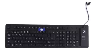 Teclado Multimedia Mitzu 18-8338bk Flexible Usb 88 Botones