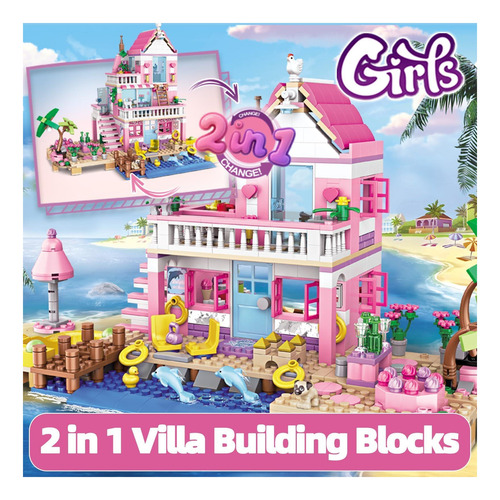 Csnrhg Pink Seaside Beach Villa Friends Building De Amigos 6