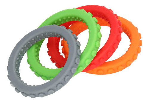 4 Pulseras Para Mordedores De Bebé, Juguetes Sensoriales