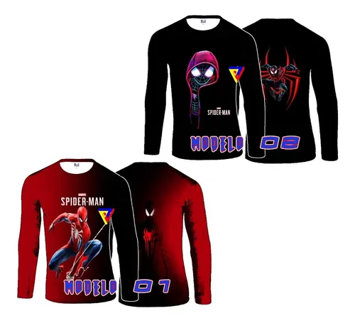 comprar Sudadera Spiderman Hombre Araña Full Color Talla 12 14 16