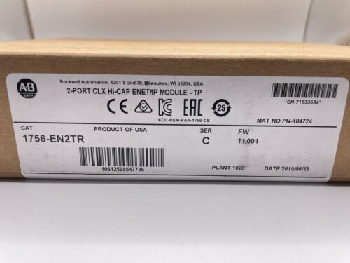 Allen-bradley 1756-en2tr Controllogix Plc Module 1756 En Ttw