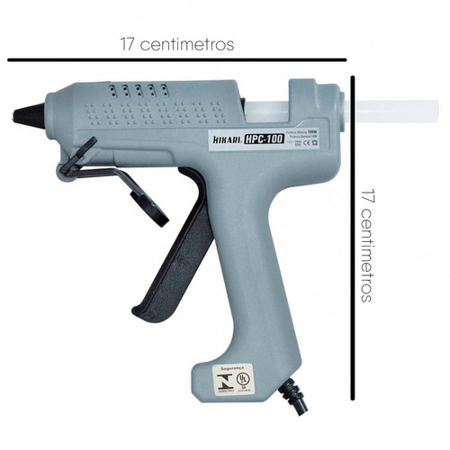 Pistola De Cola Quente Profissional 100w Hikari HPC-100 Bivolt