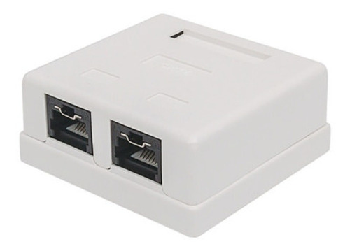 Toma Rj45 Doble De Sobrepared Cat 6 Incluye 2 Jack Amp 