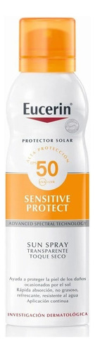 Protector Solar Toque Seco Fps50 Transparente Eucerin 200ml