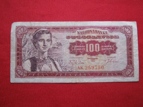 Yugoslavia 100 Dinaras 1963