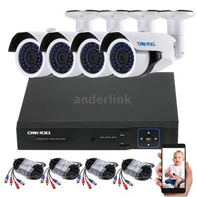 Alta Definici/ón Alertas Instantaneas Monitoreo Remoto del Tel/éfono Hybrid AHD//ONVIF IP//Analog//TVI//CVI//DVR CCTV OWSOO 8CH 1080P Grabadora de V/ídeo Ddigital DVR Soporta P2P