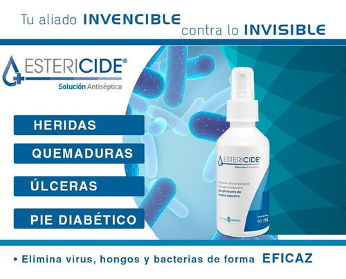Estericide Solucion Antiseptica Atomizador 60ml Paquete 2pz