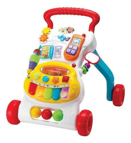 Andador Caminador Para Bebe Con Musica 6+ Meses Winfun Color Blanco