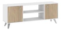 Comprar Rack Mesa De Led Tv Nordico Escandinavo Re140 Diseño Moderno Color Blanco\u002F Ciligio