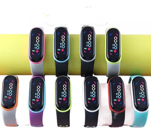 30pzas Reloj Led Bicolor Digital Touch Electrónico Mayoreo