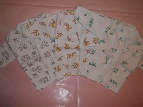 Batita Algodon Para Bebe Talles 0 Al 4 X 6 Unidades