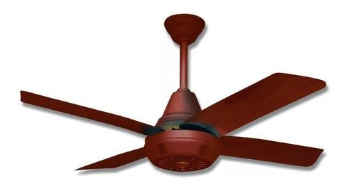 Ventilador Techo Everest Ev020 Marron Chapa