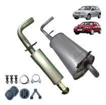 Comprar Kit Escapamentos Intermediário Traseiro Gol G2 G3 G4 1.0 8v