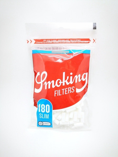 Filtro Slim Smoking X10 Filters 180 Unidades 6mm 