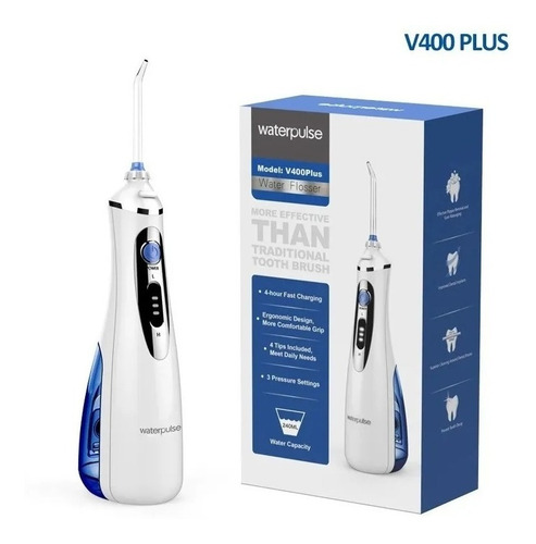 Imagen 2 de 3 de Irrigador Bucal Limpiador Dental Portátil Waterpulse V400 Plus