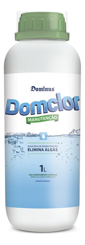 Algicida De Manutenção Domclor 1l - Elimina Algas Piscina