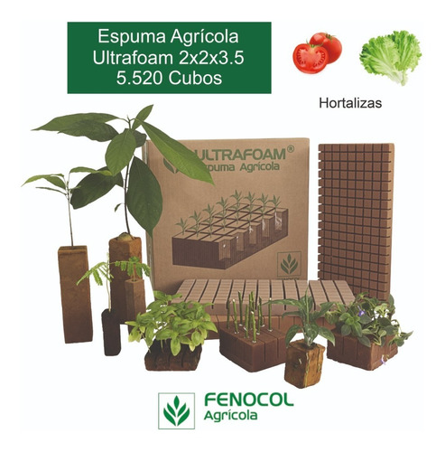 Imagen 1 de 5 de Caja De Espuma Agrícola Para Hortalizas (5.520 Cubos)