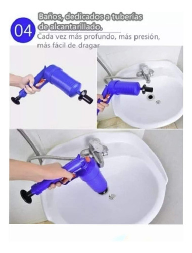 Destapa Caños Pistola De Aire Comprimido