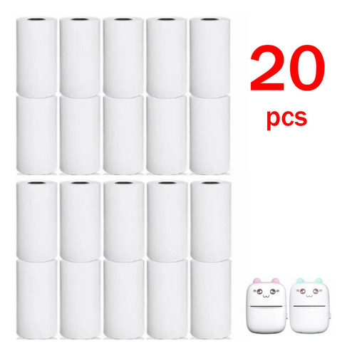 (sticker) Thermal Printer Paper Roll 57x25mm 20pcs