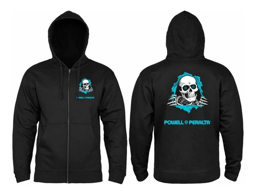 Campera Powell Peralta Zip Hoodie Ripper Bumper Original