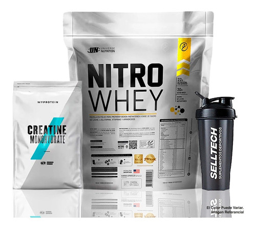 Pack Nitro Whey 3kg Chocolate + Creatina Myprotein 250gr