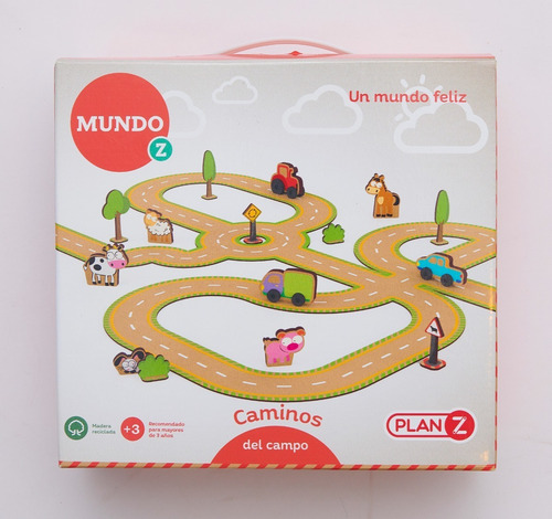 Imagen 6 de 10 de Juego Caminos Campo Madera Construccion Didactico Niños