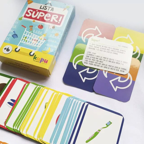 Juego De Mesa Cartas Lista Del Súper Categorizar Objetos