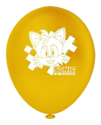 25 Balões Bexigas Sonic Decoração Festa Mais Brilho