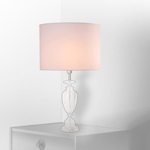 Cupula Abajur Basic Grande Tecido Branco Ex2011br (d)40cm