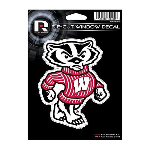 Calcomanía De Vinilo Troquelado Ncaa Wisconsin Badgers...