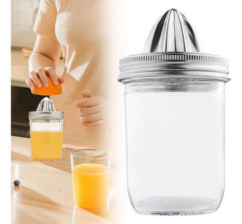 Tapa Para Exprimidor Mason Jar De Acero Inoxidable, Cómoda Y