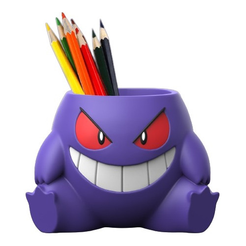 Pokemon - Porta Lápiz O Maceta - Gengar