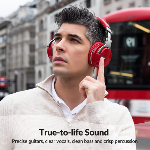 Auriculares Silensys , Cancelacion De Ruido Activa , Rojo