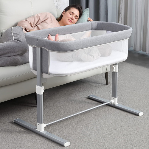 Bassinet Ronbei Bedside For Baby Breathable Mesh W/ 8 Height
