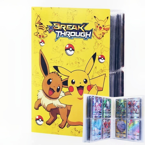 Álbum Para Cartas Pokémon Pikachu Y Eevee