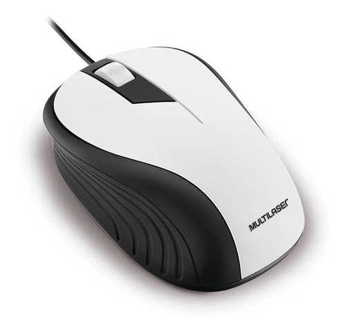 Mouse Usb Engomado Blanco 1200 Dpi Multilaser Mo224 