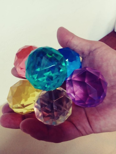 Imagen 4 de 6 de Pelotas Saltarinas Cristal Juguete Pelotita Souvenir Regalo