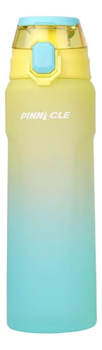 Botella De Plástico Agua Deportiva Termo Agarradera 1 Litro Color Amarillo