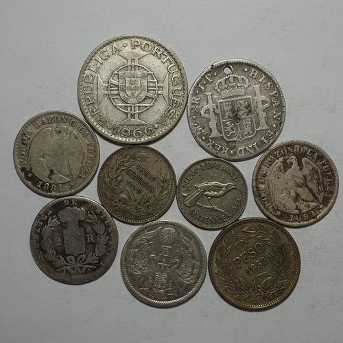 Lote De Monedas De Plata 11