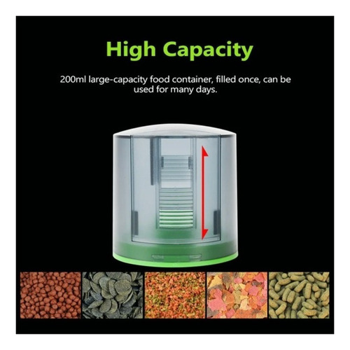 Dispensador Automático De Peces De Acuario Alimentador De Pe