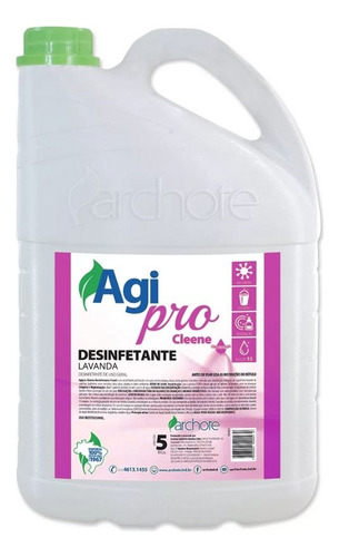 Desinfetante Lavanda Cleene Archote 5 Litros Profissional