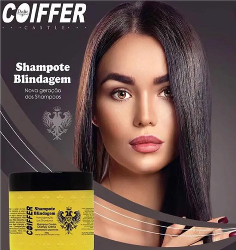 Kit 2 Shampotes Blindagem Coiffer 350g Limpa, Hidrata E Sela