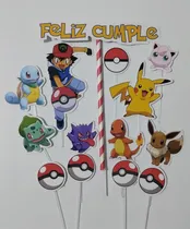 Comprar Adorno De Torta Cake Topper Oferta Listo Para Retirar-enviar Rojo Poke Pika Picachu