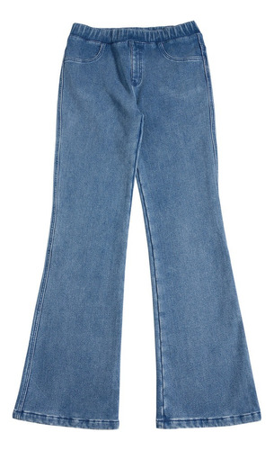 Exception -calza Int.peludo Mezclilla Flare Niña I24mpk-82-g