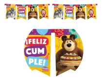 Comprar Banderín\u002Fguirnalda Otero Masha Y El Oso Color Masha Y El Oso Con Diseño Masha Y El Oso