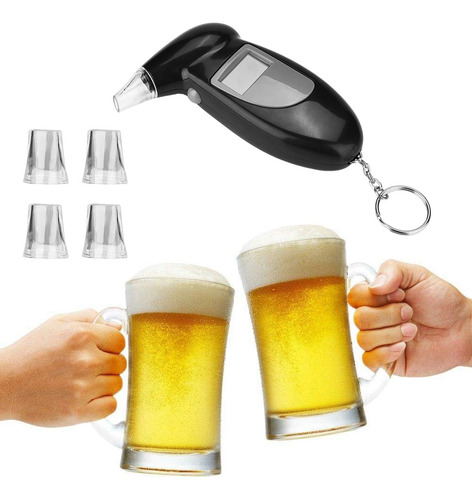 Medidor De Aliento De Alcohol Profesional Con Pantalla Lcd,